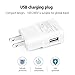 iMocker Fast Adaptive Wall Charger and USB Cable for Galaxy S7 S6/S6 Edge/Edge Plus S6 LG G2 G3 G4 Active Note 5 4 - White