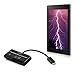 kwmobile 3-in-1 Micro USB Card Reader - Universal OTG Adapter for Fire HD 8 (2015) - Adapter Hub Compatible with Android Devices - Black