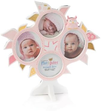 Nat and Jules Collage Frame, Pink Olla Owl