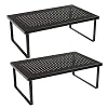 Fun Mode 2 Pack – Computer Monitor Stand Riser with Top Vents+Non-Slip Feet for Laptop, Printer, Notebook, PC, Sturdy…