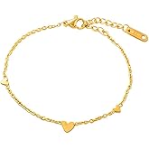 Solza Gold Bracelet for Women – Stainless Steel Chain Link Jewelry, Adjustable Non-Tarnish Gold-Plated Bracelet, Stylish Stackable Bracelet for Everyday & Special Occasions