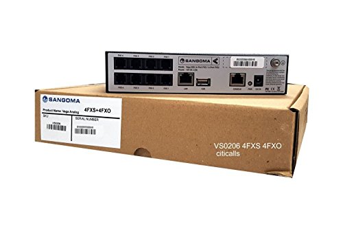 Sangoma Vega VS0206 60G-0404 4 Port FXS 4 Port FXO SIP T.38 Analog VoIP Gateway