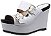 Nine West Women's Vachel Leather Wedge Sandal