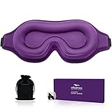 Sleep Mask for Men Women, Upgraded 3D Contoured Cup