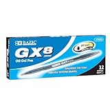 BAZIC GX-8 Black Oil-Gel Ink Pen (12/Box)