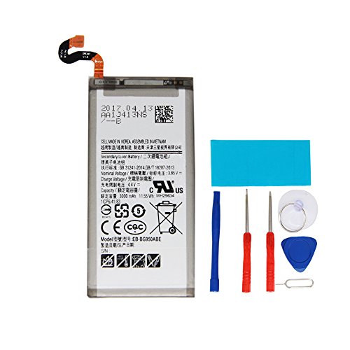 KNONEW Replacement OEM Battery EB-BG950ABE For Samsung Galaxy S8 G950 G950U 3000mAh Li-ion Battery (Compatible with All Galaxy S8 Carriers) Tools