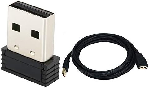 Suading USB ANT+ Stick an for Zwift, Sunnto, TacX, Bkool, PerfPRO Studio, CycleOps, TrainerRoad to Upgrade Bike Trainer (with 3 Meters Extension Cable)