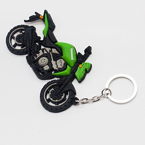xlpace Motorcycle Rubber Keychain Key Chain Pendant For KAWASAKI Motorcycle Model Cool Keyring New Style