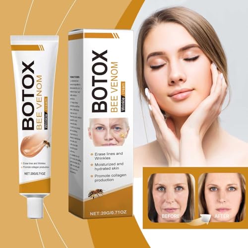 Bee Venom Skin Treatment Cream,2024 New Professional Bee Venom Repair Cream Gel,Bee Venom Wrinkle Removal Cream,Bee Venom Skin Firming Body Cream,All Skin Types,Natural Skin Care Treatment (A, 2PC)