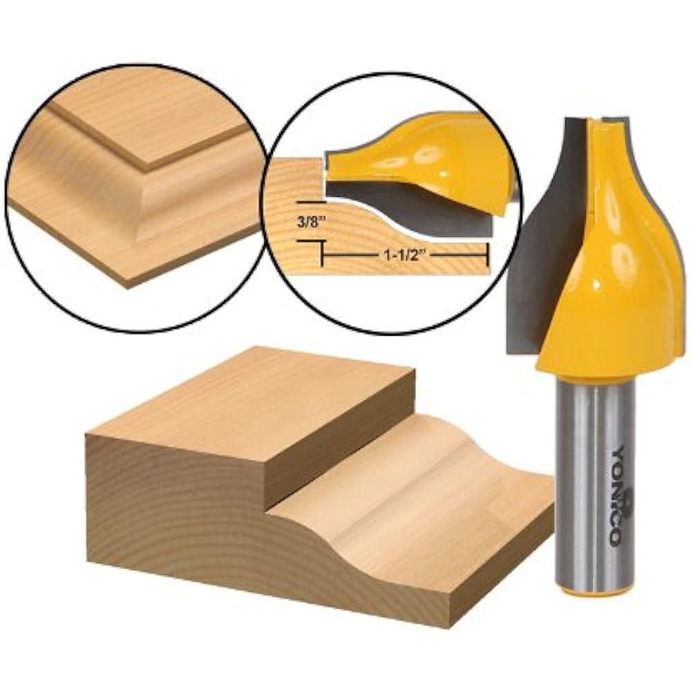 12147 Ogee Vertical Raised Panel Router Bit 1/2Inch Shank Hand Tools