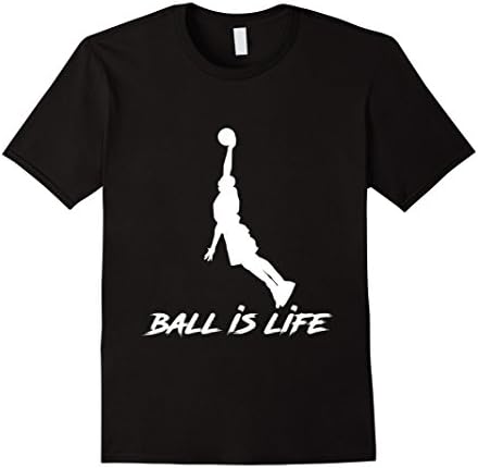 Mens Basketball is Life - Ball is Life Graphic Tee Shirt Small Black