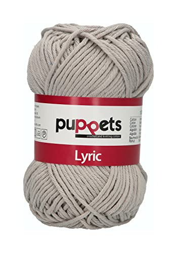 Puppets Lyric, Fuerza: 8, Embalaje: 50G, Longitud: 70M braun Hilos De Ganchillo