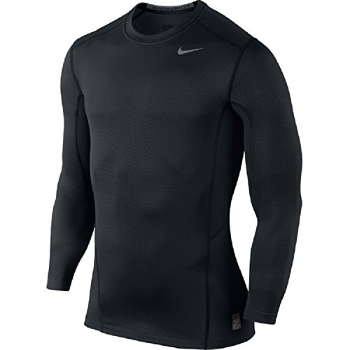 Men s nike pro combat hyperwarm lite fitted shirt black…