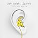 Bluedio TE (Turbine) Bluetooth 4.1 Wireless Sports Earbuds Earphones, Sweatproof Running Headphones with Microphone (Yellow)