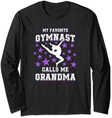Unisex My Favorite Gymnast Calls Me Grandma Shirt Gymnastics Gift XL: Black
