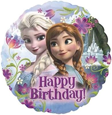 Amazon アナと雪の女王 アナ エルサ ディズニー かっこいい 風船 誕生日 サプライズ 可愛い ハッピーバースデー 女の子 丸形 バルーン 飾りつけ 風船 バルーン おもちゃ