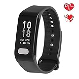 Fitplus ECG Fitness Tracker,Activity Tracker with Heart Rate Monitor,Blood Pressure Monitor,Sleep Monitor,Step Tracker,Calorie Tracker,Waterproof Smart Band for Kids Women Men,Android and iOS