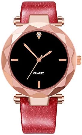 Quartz Watch Woman's High-end Blue Glass Life Waterproof Distinguished Watches for Women Simple Under 5 ❤ Best Gifts for Lovers