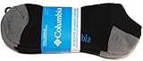 Columbia Mens 3-pk. Athletic No Show Socks 10-13 Black