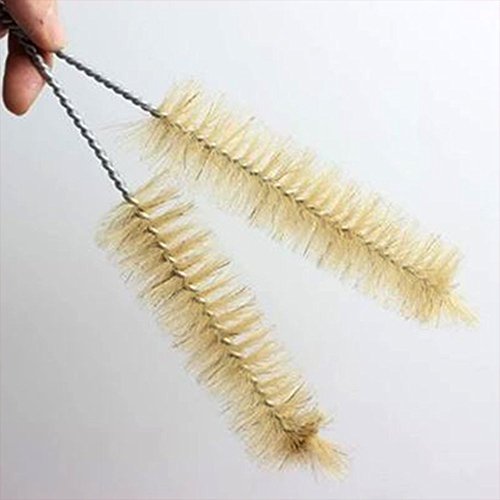 Sky Fish Tube Washing Brush Test Tube Bottle Brush Twisted Metal Grip Bottle Cleaning Brushes Measuring Cylinder Laboratory Cleaner Bristle Kit Tool 5 Pieces - Thumbnail 4