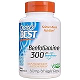 Doctor's Best Benfotiamine 300 Mg Vegetarian Capsules, 60 Count