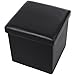 ShellKingdom Faux Leather Storage Ottoman Cube Foot Rest Portable 14 7/8