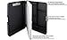 Saunders WorkMate II 00552 Plastic Storage Clipboard - Black, Letter Size Plastic Form Holder, 9 x 12 Inches, with Low Profile Clip