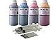 ND R@ 4x250ml Refill Ink for Epson 502 T502 3760SE All-in-One Wireless Expression ET-2700 ET-2750 ET-3700 Workforce ET-3750 ET-4750 EcoTank Printer primary