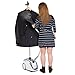 Ivation 1500-Watt Powerful Valet Fabric & Garment Steamer with 4 Steam Levels, Foot Operated On-Off Switch & Telescoping Rods - Smooth-Rolling Casters