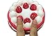 NIGHT-GRING Cake Jumbo Slice Cake Cream Scented Slow Rising Stress Toy Cute Straps Charms Color Random -1 Piece