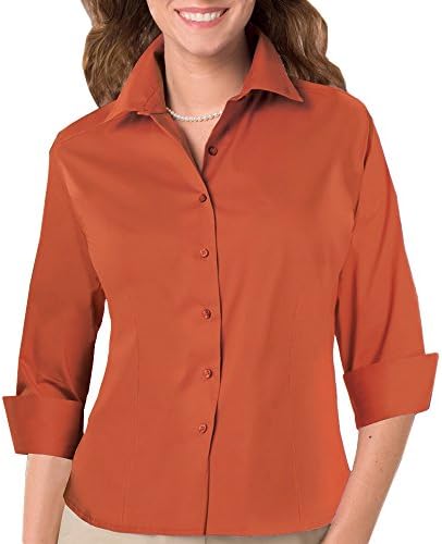 Blue Generation BG6330 - LADIES 3/4 SLEEVE FINE LINE TWILL