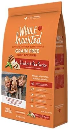 wholehearted dog food calories