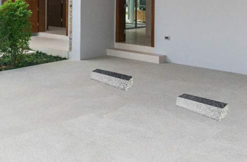 Amazon 車止め ブロック カーストッパー 石 天然石 パーキングブロック タイヤ止め 御影石 モダングレー 1本 カーポート 車庫アクセサリ