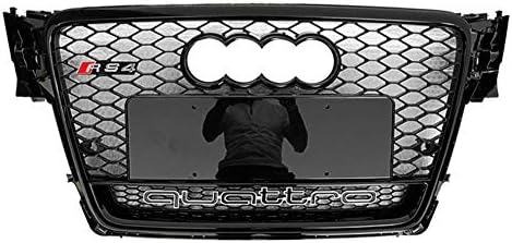 Xinshuo ABS Honeycomb Type Mesh Front Radiator Grille for RS4 Style A4/S4 B8 2009-2012
