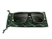 TREEHUT Ebony Stylish Wood Frame Sunglasses - Temples Classic Aviator Retro Square Wood Lightweight Sunglasses - Perfect for Fishing Driving Walking Usage - Bamboo Black
