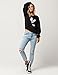 adidas Originals Women's Outerwear Trefoil Sweatshirt, Black, Small