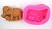 Longzang Elephant Mould S348 Art Silicone Soap Craft DIY Handmade Molds, Pink