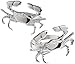 DII Decorative Buffet Basics Napkin Ring Set, Coastal Crab, 12 Count
