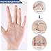 Ring Size Adjuster for Loose Rings Invisible Transparent Silicone Guard Jewelry Tightener Resizer 5 Sizes Fit Almost Any Rings 5 Pack