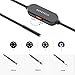 USB Endoscope, DEPSTECH Upgraded 5.5mm Ultra-Thin Inspection Camera Semi-Rigid Waterproof Snake Camera Borescope with USB Adpater and 6 Adjustable LED Lights-16.5ft