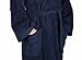 Arus Women's Classic Hooded Bathrobe Turkish Cotton Terry Cloth Robe (L,N.Blue)