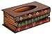 GREEN FABWOOD Elegant Hand Crafted Wooden Scholar's Antique Book Tissue Box Dispenser