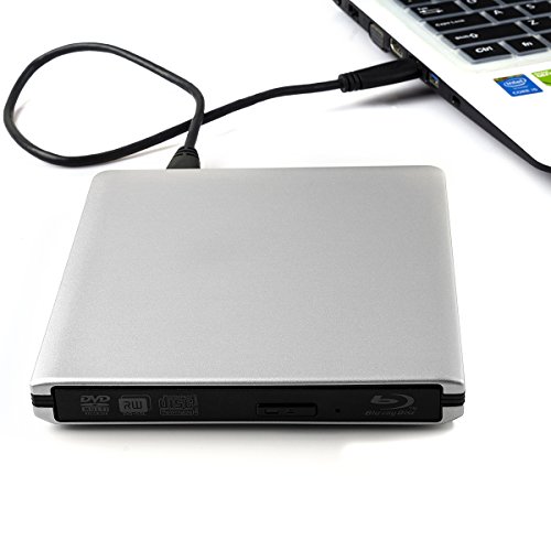 image for Leekooluu Super Slim Drive Portable USB 3.0 Bluray CD/DVD Burner Playe