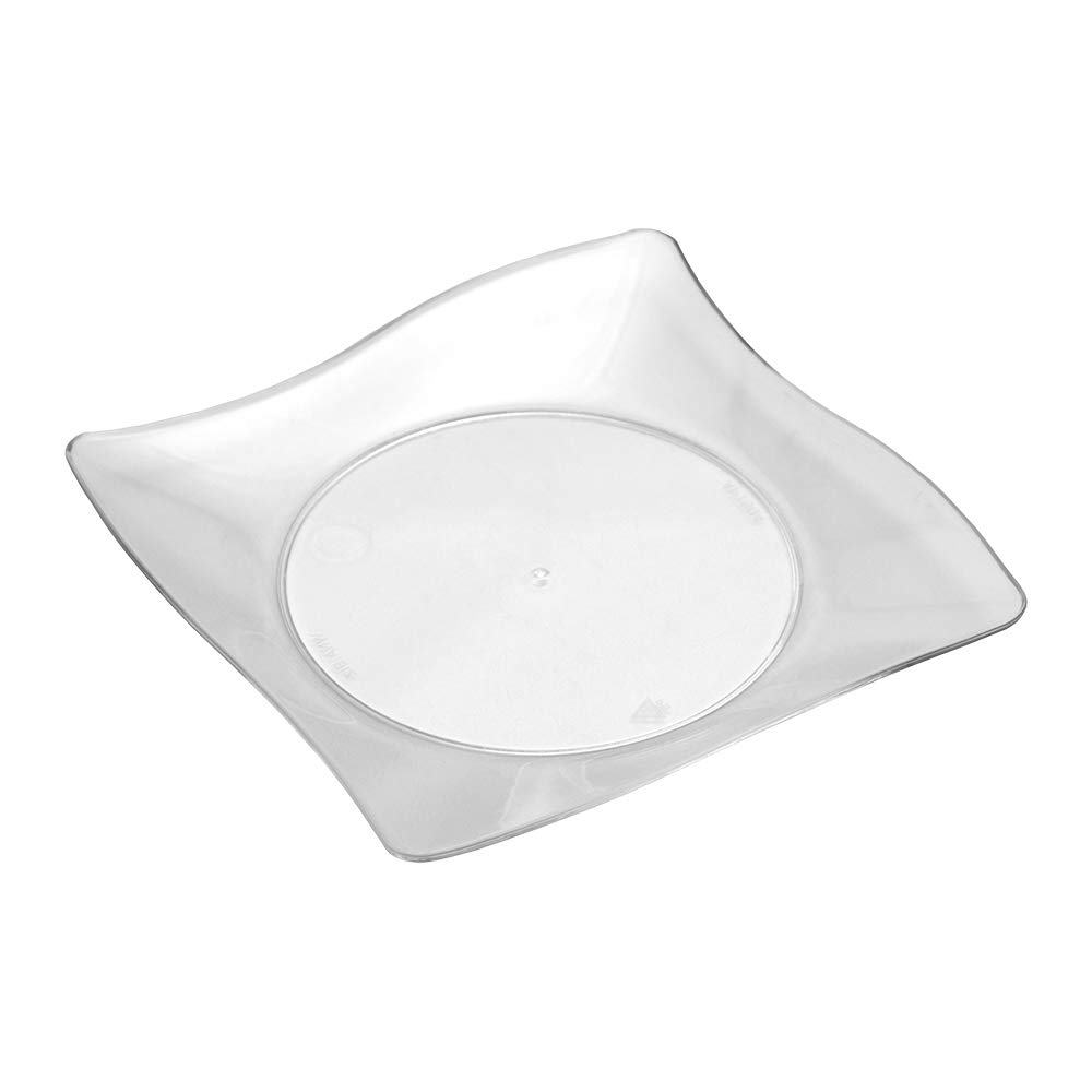 WNA APTSQ4 Petites Square Plastic Plates, 4