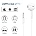 Belog [2Pack] Premium in-Ear Wired Earphones, Earbuds/Earphones/Headphones with Remote & Mic Compatible iPhone 6s/plus/6/5s/se/5c/iPad/Samsung/MP3 MP4 MP5 – Whitethumb 4