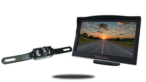 TadiBrothers 5 Inch Monitor with License Plate Backup Camera