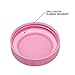 Geo Sports Bottles 1 Gallon BPA Free Reusable Leakproof Sports Water Bottle Jug with Handle Includes 48mm Screw Cap (Pink)