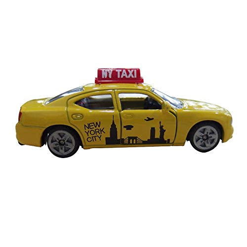 siku 1490 US-Taxi, Spielzeugauto für Kinder, Metall/Kunststoff, Gelb, Öffnende Türen – Bild 4