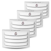 Plug-in Night Light, Emotionlite Glare Free Nightlight, Warm White LED, Dusk to Dawn Sensor, Bedroom, Bathroom, Hallway, Kitchen, Stairways, Corridor, Energy Efficient, Compact, UL Listed, 4 Pack