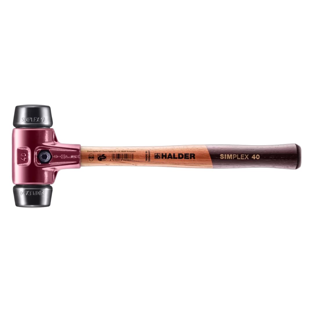 Halder 3002040 40 mm 3002 Rubber "Simlpex" EH Soft-Face Mallet - Multi-Colour